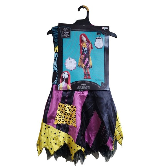 Girls Small 4-6x Sally Deluxe Costume Nightmare Before Christmas Halloween - Picture 1 of 16